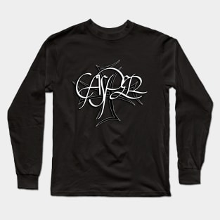 Casper Black & White Logo with Name Long Sleeve T-Shirt